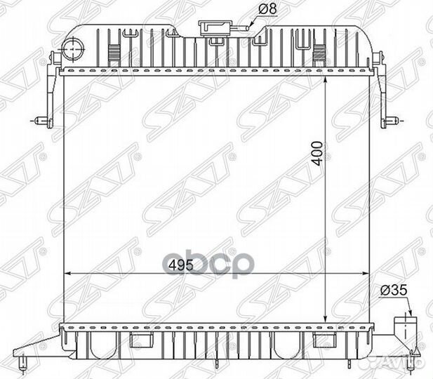Радиатор Opel Omega 84-94 OP0002 Sat