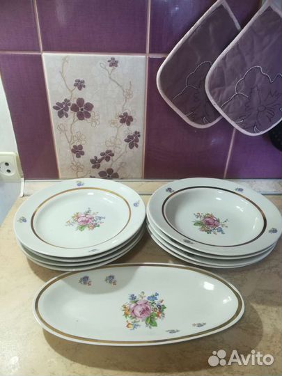 Столовый сервиз СССР 9предметов