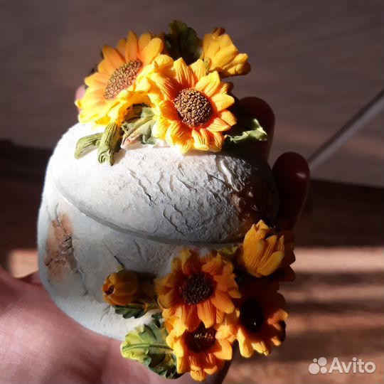 Шкатулки, подсвечники керамические