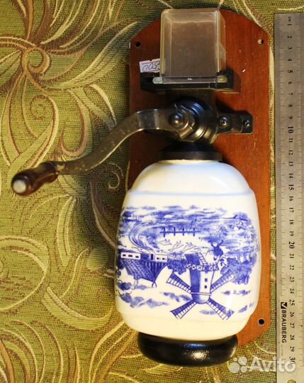 Ручная настенная кофемолка Делфт Голландия