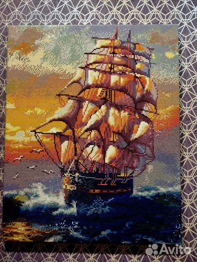 Алмазная мозаика.(готовая картина)