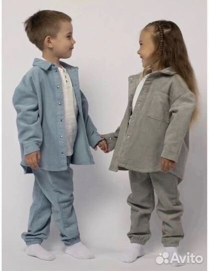Детский костюм вельветовый