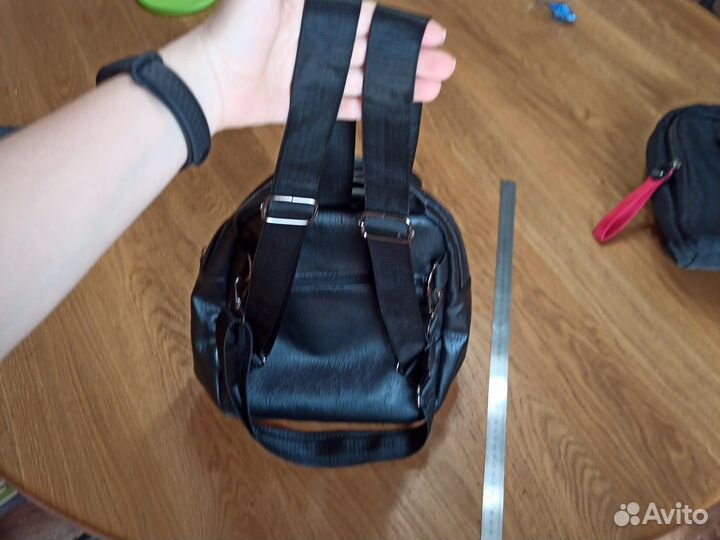 Рюкзак женский чёрный 26*26 см