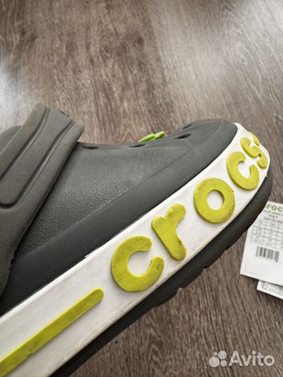 Детские кроксы сабо crocs оригинал J2 серые