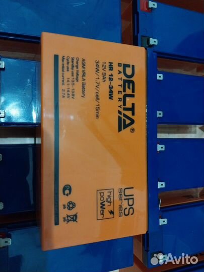 Акб Delta HR 12-34 W