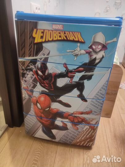 Комод пластиковый для игрушек Человек паук