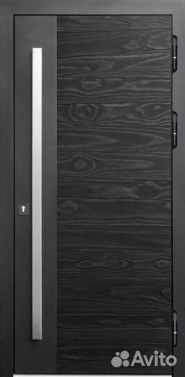 Трехконтурная металлическая уличная дверь