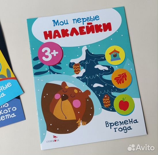 Детские книги с наклейками 3+