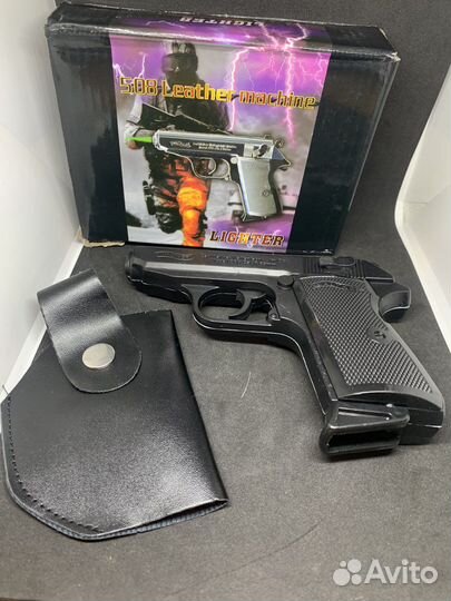 Зажигалка в виде пистолета Walther металл