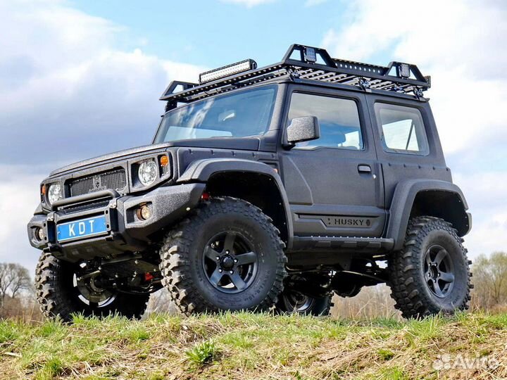 Передний бампер для скрытой лебедки Suzuki Jimny