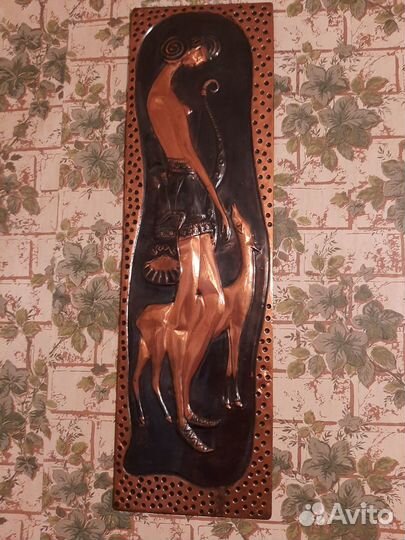 Медные картины чеканка времен СССР