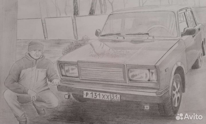 Портреты на заказ,карандашом