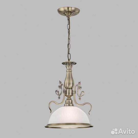 Люстра подвесная металл и стекло классика