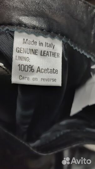 Кожаная юбка карандаш Италия