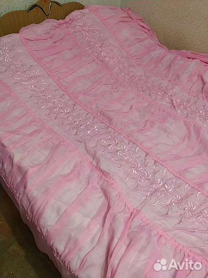 Розовый комплект (одеяло-покрывало,наволочки(2шт)