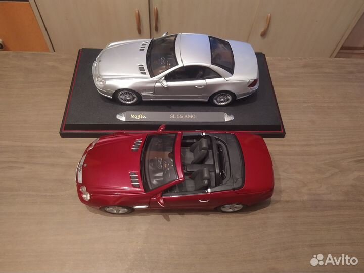 1:18 Ford Mustang 2010 GT и Mercedes-Benz SL 55