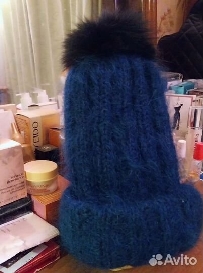 Шапка итальянский мохер-Новая