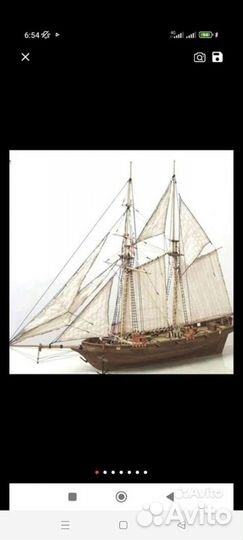 Коллекционные модели парусных кораблей из дерева