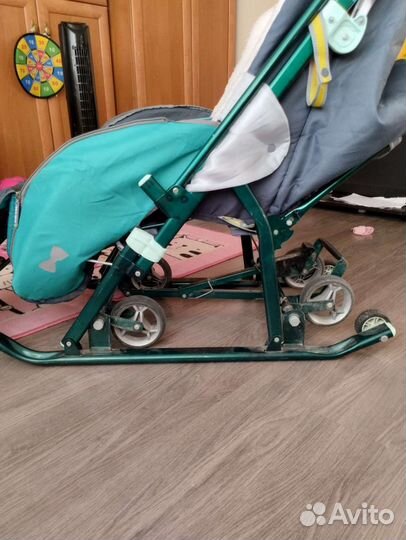 Зимняя коляска санки