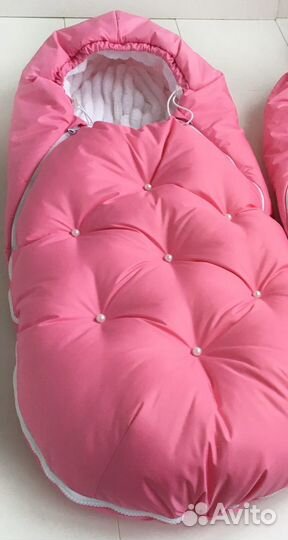 Конверт-кокон Новый и муфта на коляску