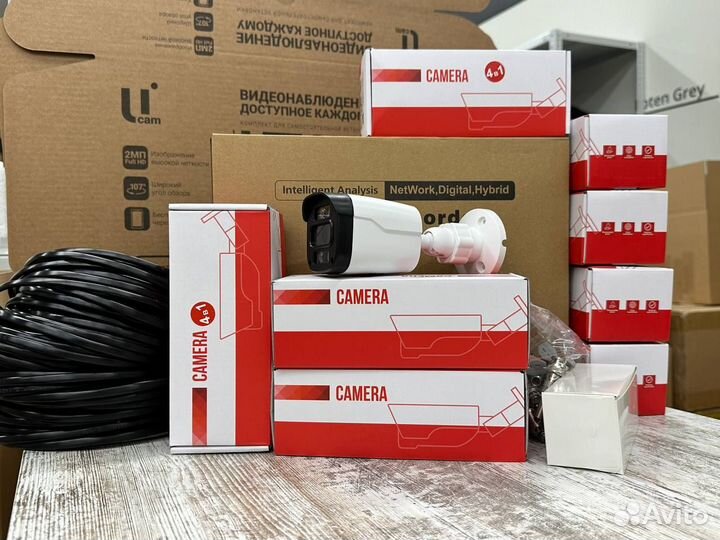 Готовый комплект AHD видеонаблюдения 8 камер 5MP