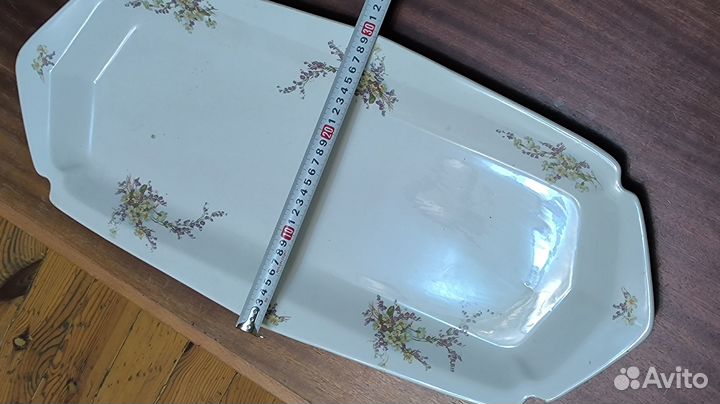 Антикварное Сервировочное блюдо Кузнецов 19в