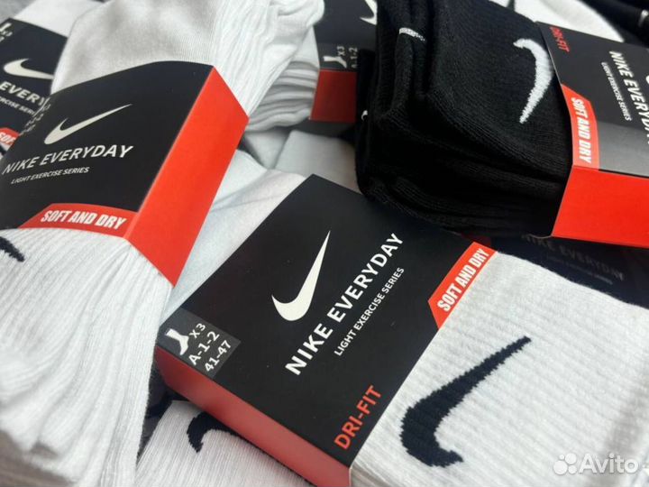 Носки Nike Everyday высокие 3 пары