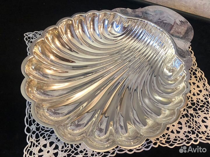 Посеребренное блюдо/икорница Christofle