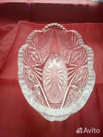 Ваза, салатники хрустальные