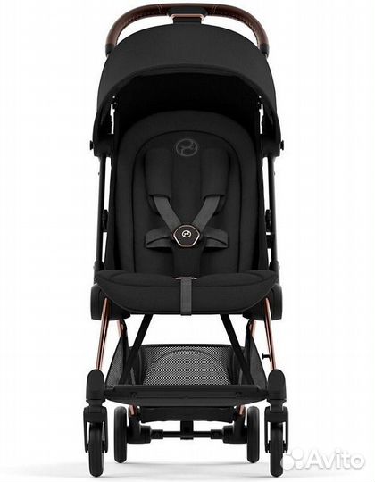 Коляска Cybex Coya шасси Rose Gold, Sepia Black