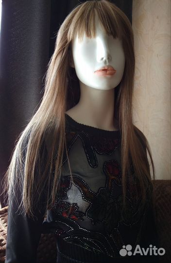 Парик из натуральных волос новый