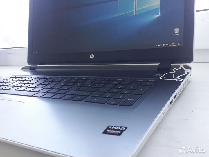Ноутбук HP 17-g/amd a10/ati r7 m360/ssd+hdd