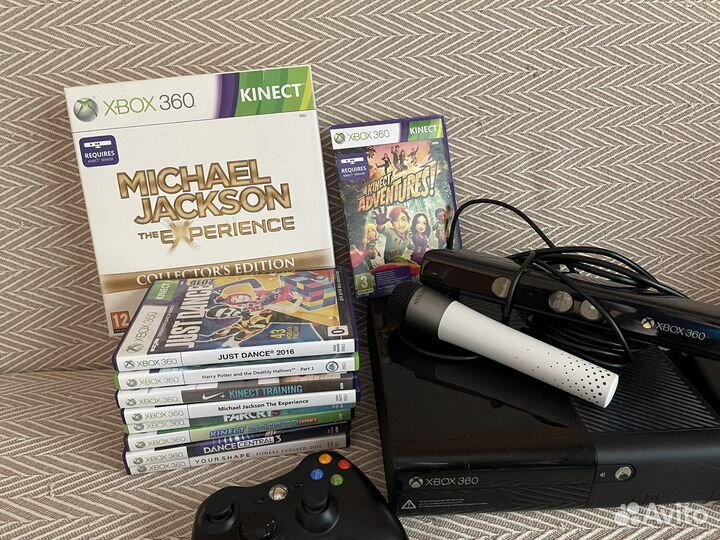 Xbox 360 kinect + игры