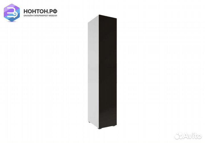 Пенал Флорис черный глянец / белый