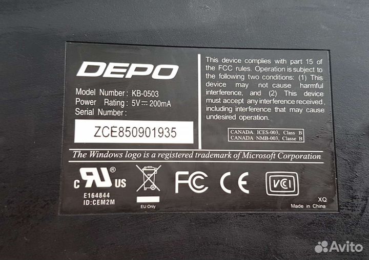 Клавиатура depo для пк