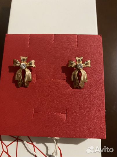 Золотые серьги 585 пробы