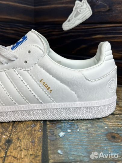 Кроссовки Adidas samba белые