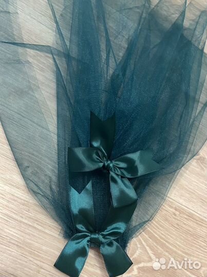 Фата на девичник. Изумруд