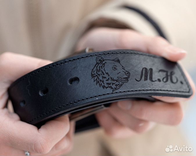 Мужской кожаный ремень