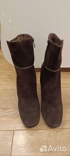 Ботильоны женские 40 размер, натуральная замша