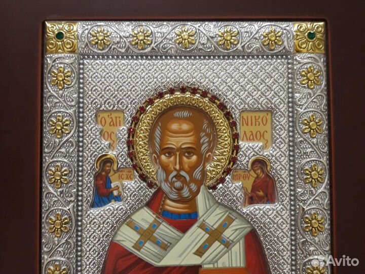 Икона в окладе серебро