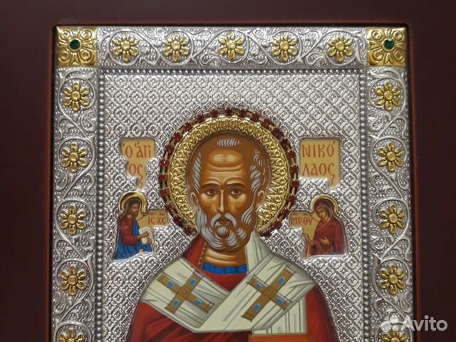 Икона в окладе серебро