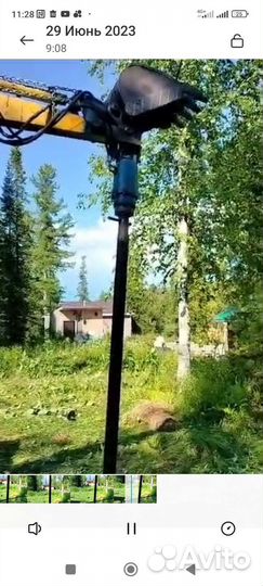Установка винтовых свай