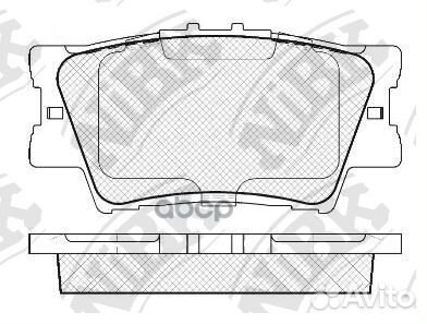 Комплект тормозных колодок PN1522 NiBK