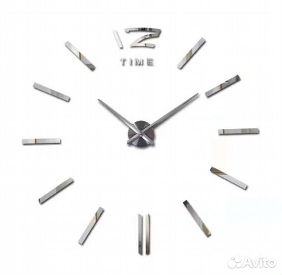 Бескаркасные настенные часы 3D