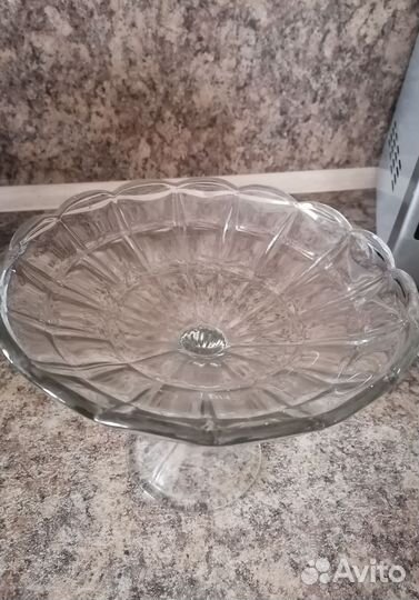 Ваза для фруктов на ножке СССР