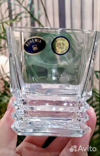 Стаканы для виски хрустальные bohemia