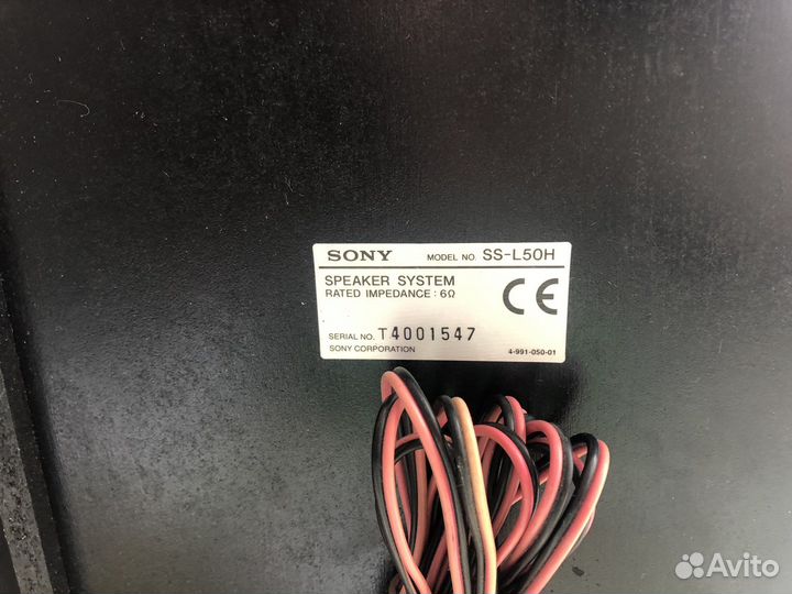 Колонки sony 6 ом
