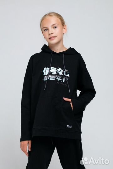 Джемпер для девочки кб 301810 черный к67 (170)