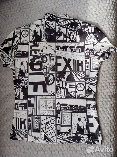 Футболка женская с принтом комикс 42 44 S